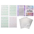 FOMIYES 1Set Money Binder Refills with Marble Design Transparent Inner ...