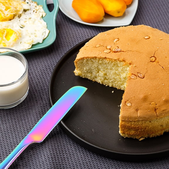 FOMIYES 1Set Multi Color Cake Cutting and Serving Kit with Rust Resistant Stainless Steel