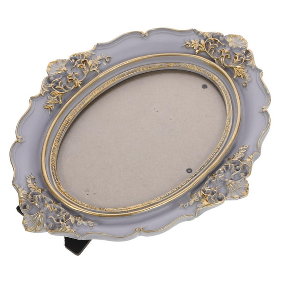 FOMIYES 1Set Photo Frame Oval Resin Wall Mounted Decorative Victorian European Style Home Decoration