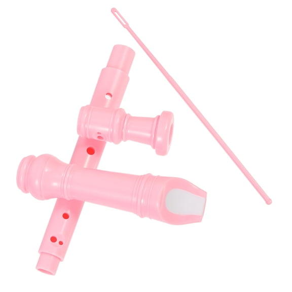 FOMIYES 1Set Pink Soprano Recorder Music Instrument Sturdy Comfortable to Hold