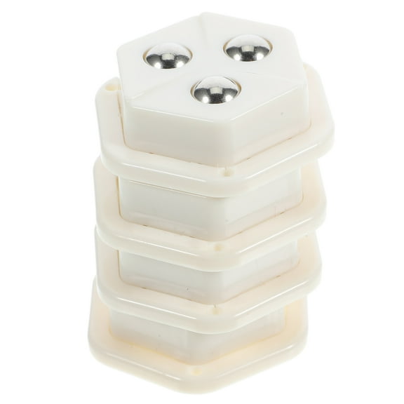 FOMIYES 1Set Round Ball Shaped Metal Caster Wheels Smooth Movement Noiseless Operation 4Pcs