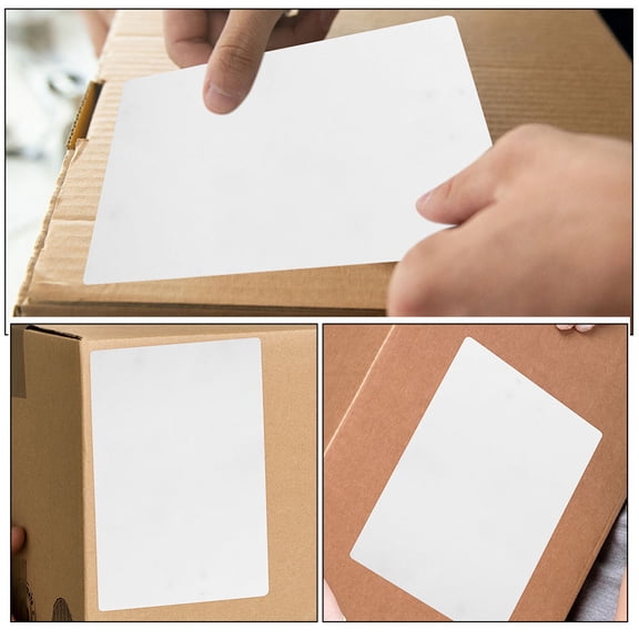 FOMIYES 1Set Self-Adhesive Label White Thermal Sticker for Shipping Information Printing 15X0.39In