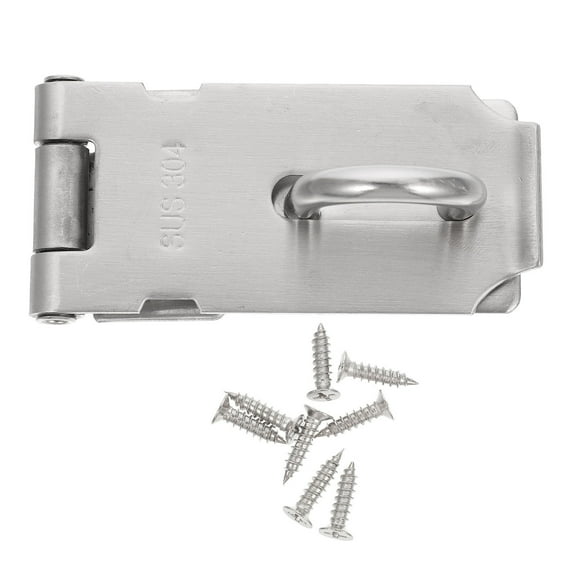 FOMIYES 1Set Stainless Steel Lock Buckle for Window 3.34x1.57x0.20in