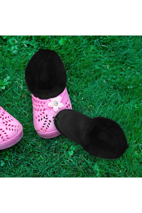 1Set Thick Plush Winter Shoe Insoles for Clogs Shoes Warm Removable Washable Soft Liners