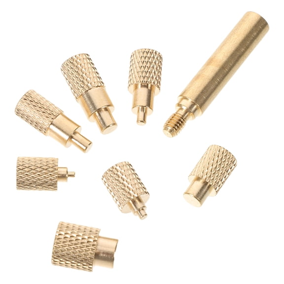 FOMIYES Threaded Insert Tool Kit with Copper Heat Set Tips for 3D Printer Parts Replacement - Complete 1 Set
