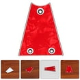 thumbnail image 1 of FOMIYES 1Set Truss Rod Covers for Guitar and Bass Red Metal with Smooth Edges Suitable for Beginners, 1 of 8