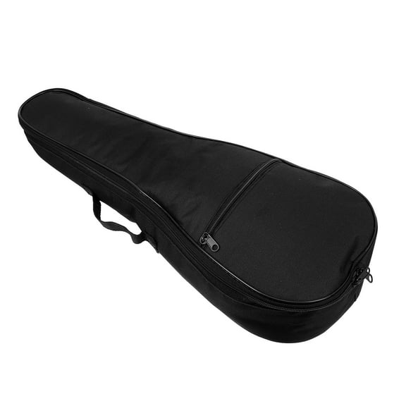 FOMIYES Ukulele Hard Case Set in Black, Rectangular Shape, for 23-Inch Ukulele, Ideal for Outdoor