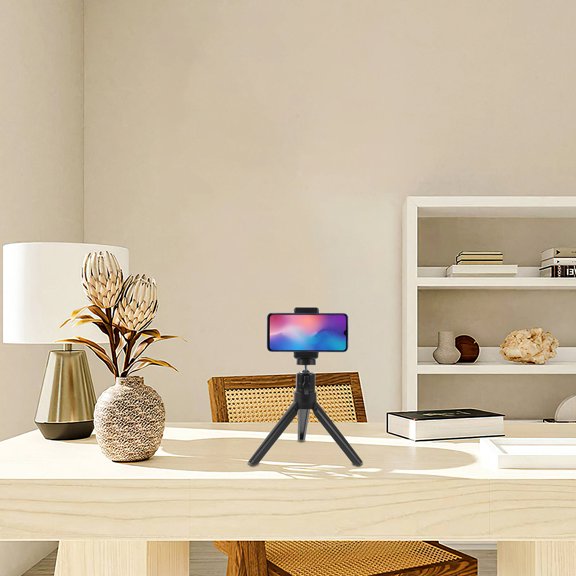 FOMIYES 1Set Universal Phone Tripod Stand for Video Projector Holder Black Stable Camera Support