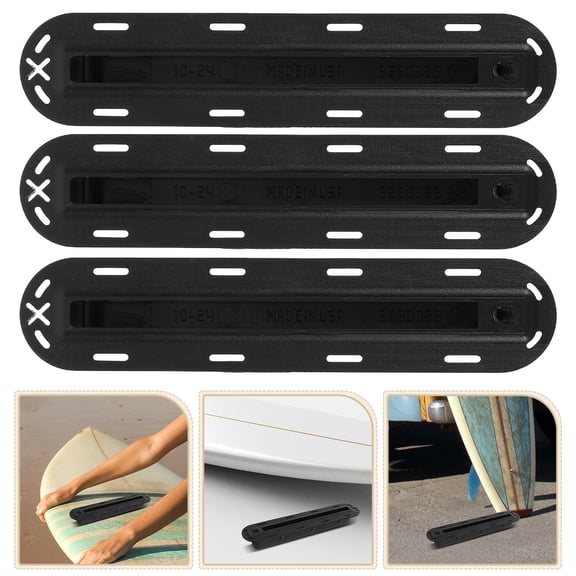 FOMIYES 1Set Universal Surfboard Fin Box with Hole and Screws Easy Installation Surfboard Accessory