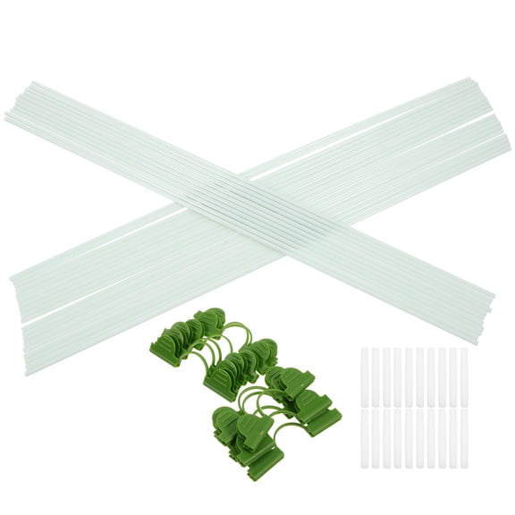 FOMIYES 1Set White Gardening Hoops with Pointed Ends for Easy Soil Insertion and Plant Support