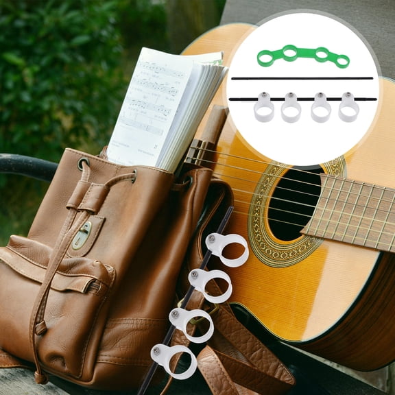 FOMIYES Finger Exerciser for Guitar and Piano Beginners - Hand Strengthener and Finger Expander for Music Practice