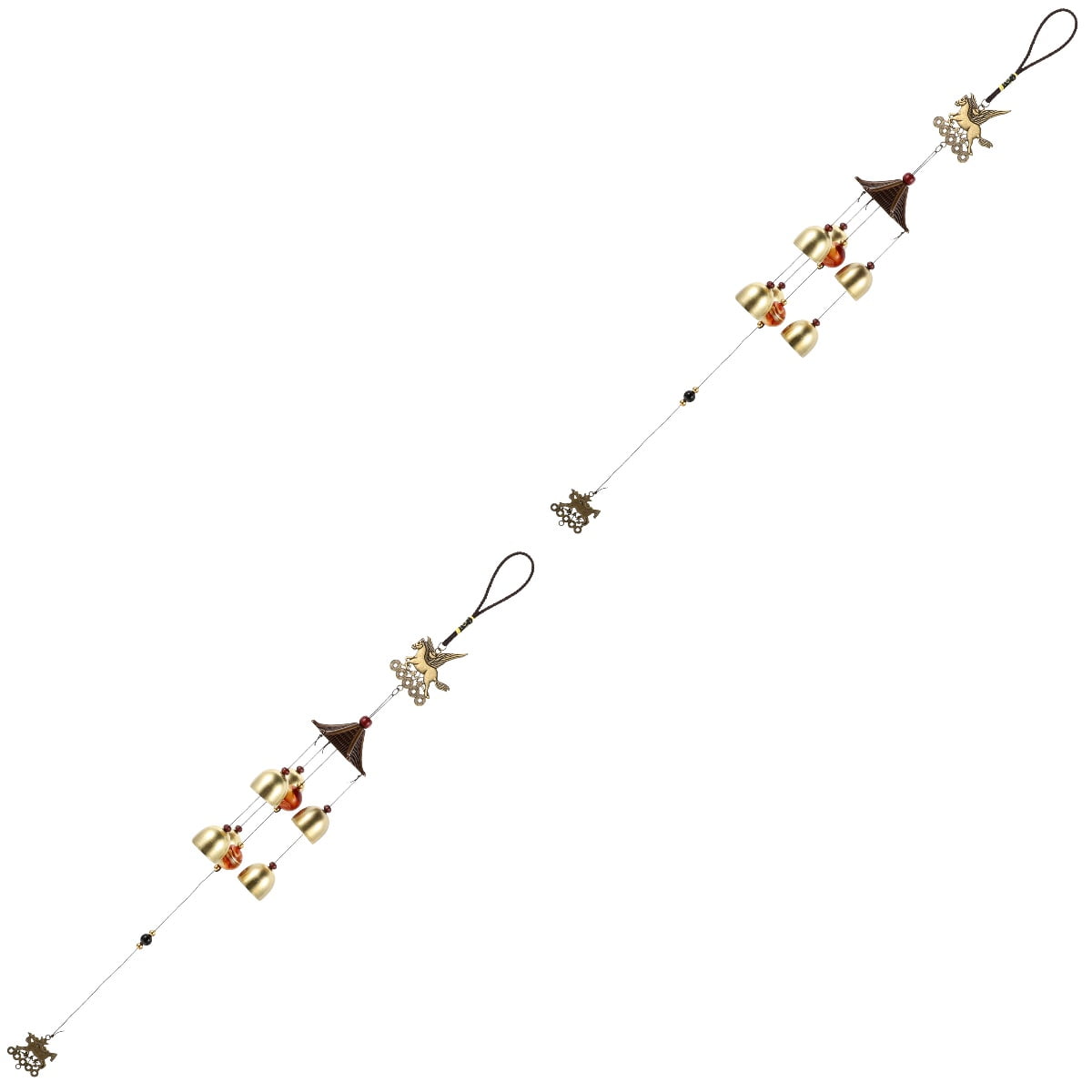 Renna natalizia da appendere in metallo (H12 cm) Stella e pois Rossi - Addobbi albero di Natale