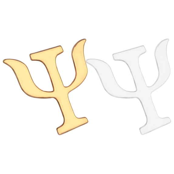 FOMIYES 2-Pack Psychology Symbol Alphabet Brooch Pins for Bags and ...