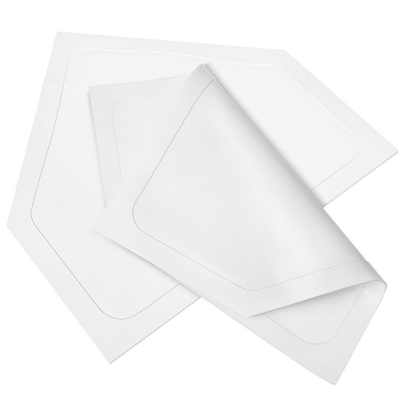 FOMIYES 2 Pcs Baseball Training Board Home Plate Portable Equipment White