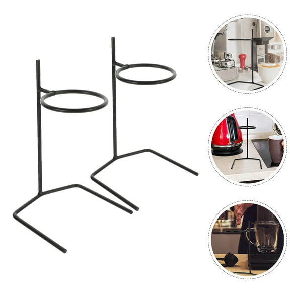 FOMIYES Coffee Dripper Stand Stainless Steel 2Pcs 8.37X5.31X5.19In
