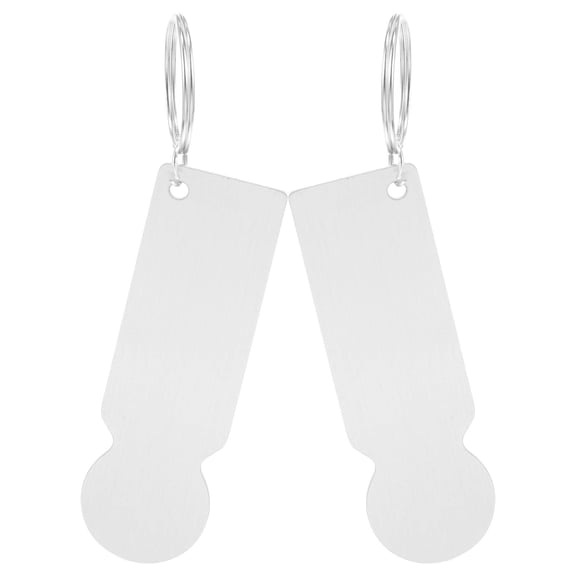 FOMIYES 2-Pack Small Shopping Cart Tokens Keychains, Convenient Holders for Grocery Cart Use and Easy Checkout