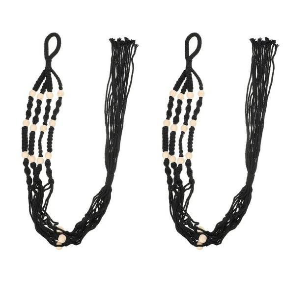 FOMIYES Macrame Indoor Plant Hanger Cotton 2Pcs 45.98X11.79X11.79in For