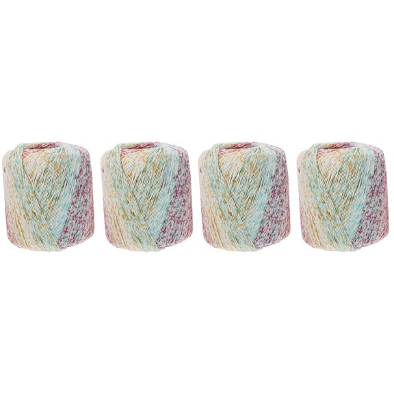 FOMIYES Cotton Cord for Crafts, Handicraft Making Material, 4 Rolls of Cotton String