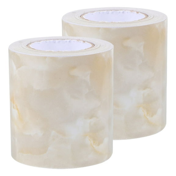 FOMIYES 2 Rolls Marble Sticker Countertop Wall Base Molding Trim Adhesive Floor Skirting Board Cover