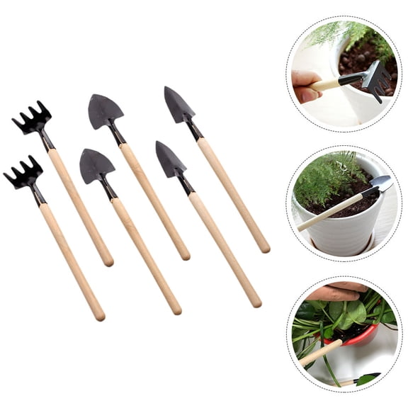 FOMIYES  2 Sets Garden Tool Mini Shovel Spade Gardening Tools House Plants Miss