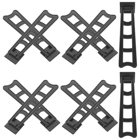 FOMIYES 20 Pcs Black Photo Holder Rack with Simple Frame Stand and Backing Board for Displaying Pictures