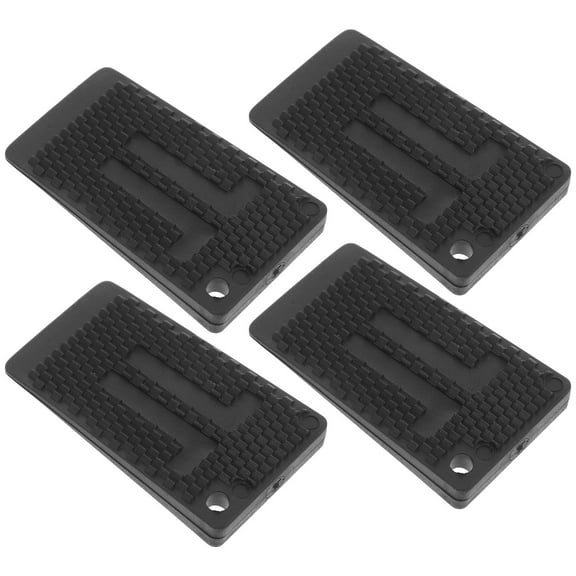 FOMIYES 20Pcs Black Plastic Furniture Leveling Pads Shims for Home Use Scratch Resistant Durable Stability