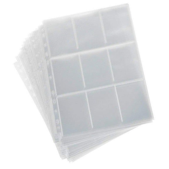 FOMIYES 20Pcs Clear Postcard Sleeves Photo Album Refills Transparent Photo Holder Pages
