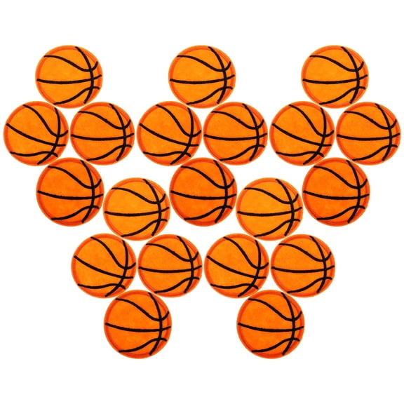 FOMIYES 20Pcs Decorative Sewing Patch Basketball Pattern for Clothes Iron on Or Sew Application
