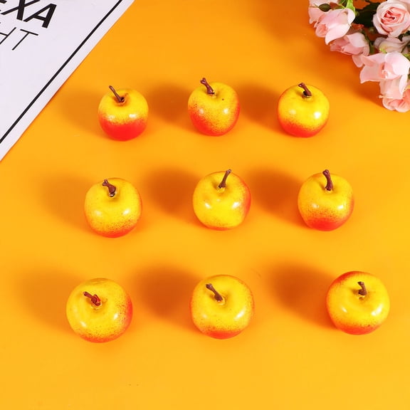 FOMIYES 20Pcs Fake Fruits Foam Red Simulation Fruit Ornament Lifelike Design For Holiday Decor
