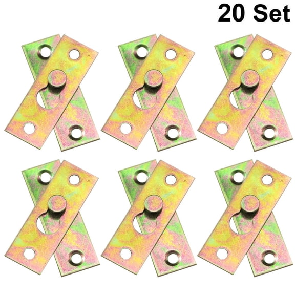 FOMIYES 20Pcs Golden Photo Frame Hooks for Hanging Small Pictures and Canvas Art Frames