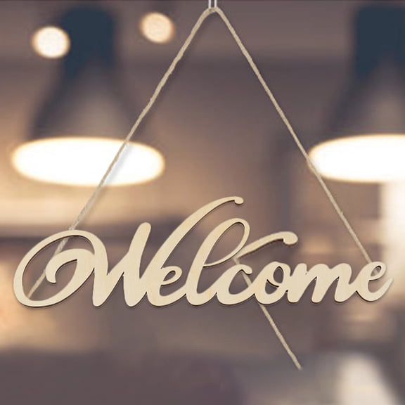 FOMIYES 20Pcs Hanging Welcome Sign Pendant for Indoor and Outdoor Use