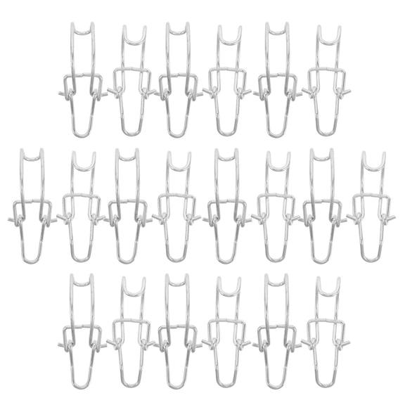FOMIYES 20Pcs Easy Install Car Air Filter Holder Clips Universal Plated Silver Filter Retainer