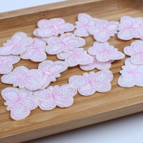 FOMIYES 20Pcs Iron on Butterflies Pattern Clothing Patches for Jeans Hats Backpacks