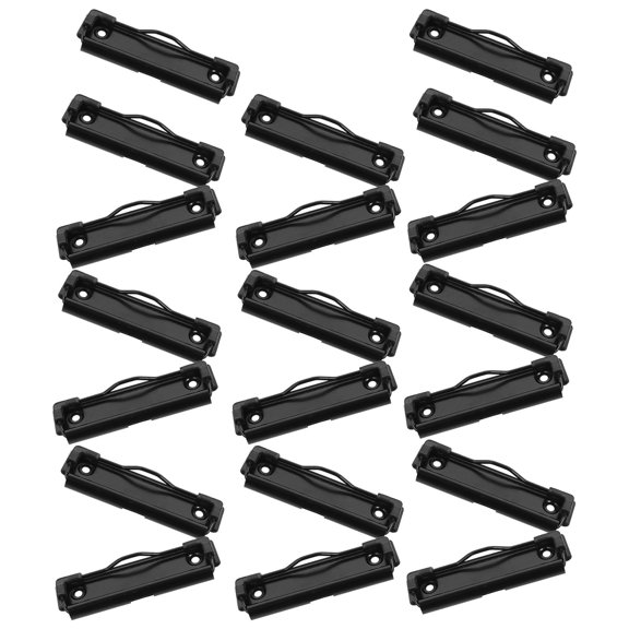 FOMIYES 20Pcs Mountable Metal Clipboard Clips with Heavy Duty Clamp for Document Holding