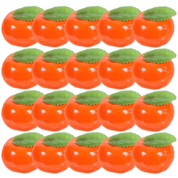 FOMIYES 20Pcs Plastic Artificial Oranges Decorative Fruit Models for Store and Photo Props