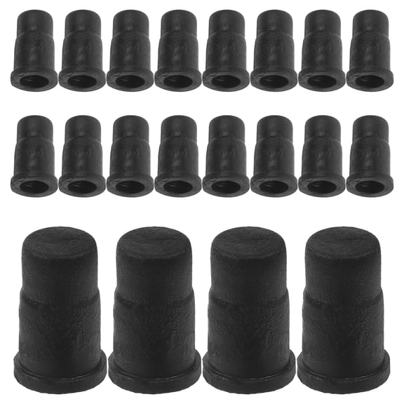 FOMIYES 20Pcs Professional Round Caster Sockets for Wooden Furniture Fastening and Replacement