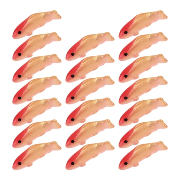 FOMIYES 20 Pcs Mini Resin Fish Figurines, Tiny Fish Aquarium Decorations for Crafts, Art Projects Kit