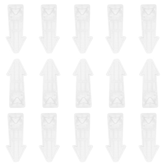 FOMIYES 20Pcs Transparent PVC Door Stopper Indoor Security Doorblock for Home Office Living Room