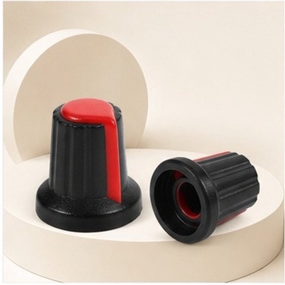 FOMIYES 20Pcs Universal Red Dj Controller Knob Replacement Parts Plastic Volume Control Caps