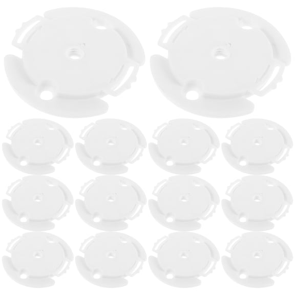 FOMIYES 20Pcs White Plastic Circular Camera Mount Stand with Easy Setup and Enhanced Structural Stability