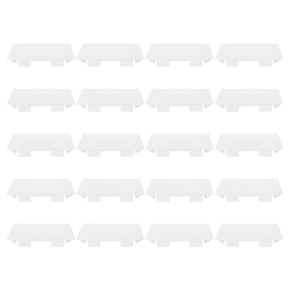 FOMIYES 20Pcs White Wall Switch Cover Durable Plastic Switch Box Cover for Modern Decor
