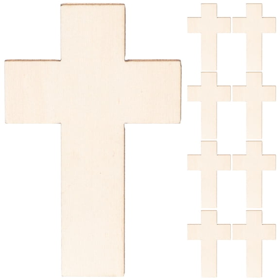 FOMIYES Mini Crosses Unpainted 20Pcs 4.3x2.7in