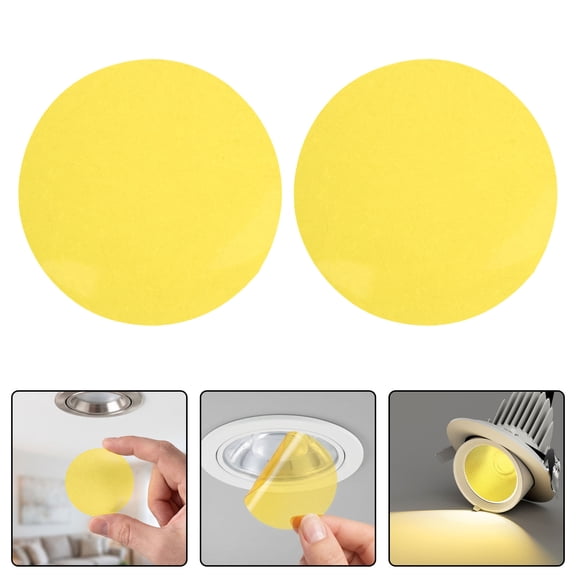 FOMIYES Yellow Tinted Light Diffusion Sheets for Warm Home Lighting 20Pcs