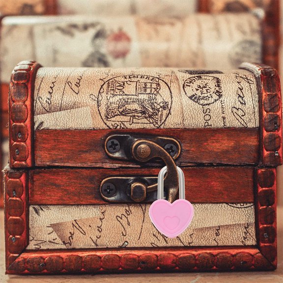 FOMIYES 20Sets Small Heart Shaped Locks with Keys for Backpack Suitcase and Diary Security