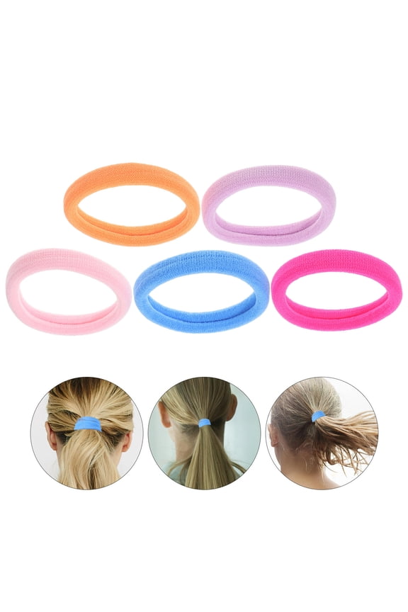 20pcs Hair Ties High Ponytail Design Wool Fabric Secure Hairstyle Parties