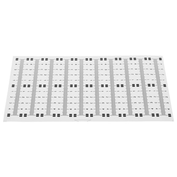 FOMIYES 21Pc Self-Adhesive Scale Ruler Decals Easy to Use for Accurate Measurement