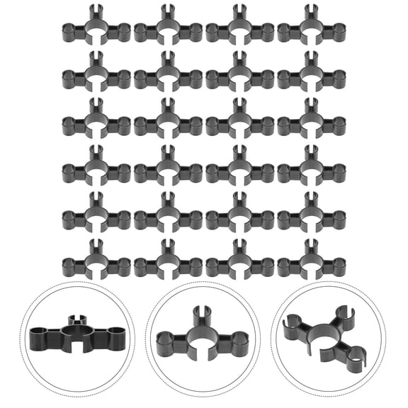 FOMIYES 24Pcs Mini Candle Safety Clips for Securing Candles on Glass Shelves for Adults