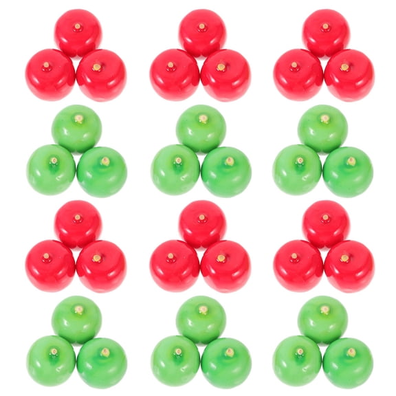 FOMIYES 25Pcs Decorative Faux Apples in Foam Material for Holiday and Restaurant Showcase Use