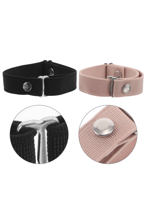 Anti-Loose High Heel Straps Durable Metal Fabric Comfortable 2Pairs