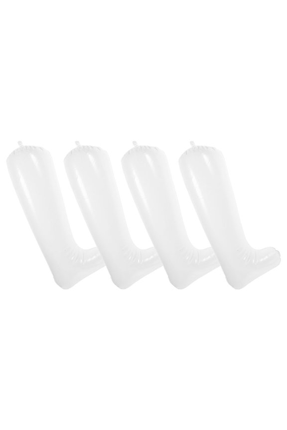 2 Pairs Inflatable Boot Shapers White Tall Boot Keepers to Prevent Bending, Creasing and Maintain Shape